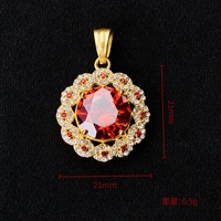 Nouveau produit transfrontalier Goid Édition 2026 - Pendentif creux en acier inoxydable coloré avec zircon 3A, style Hip Hop