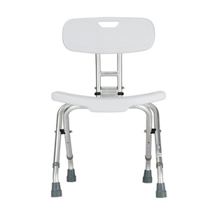 Chaise de douche en alliage d'aluminium réglable en hauteur avec dossier pour la sécurité dans la salle de bain - Product Image 2