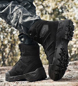 Promotion Stock DFT1021 – Bottes de Désert Élégantes et Durables en Daim de Vache AS33 Noir Kaki pour Randonnée en Extérieur (4 Saisons/3 Saisons) - Product Image 6