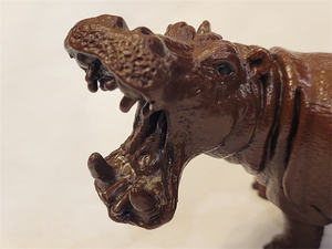 Nuovo arrivo scultura d'arte in rame animali di pianto ippopotamo ornamento in rame - Product Image 3