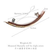 Barrette à cheveux triangulaire en acétate de cellulose à imprimé léopard, accessoires pour cheveux pour femmes, coiffure quotidienne 810132