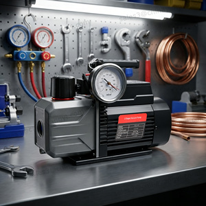 Pompe à vide rotative à mini-vanne haute performance 80 mm avec électrovanne, légère et portable pour la réparation des systèmes de climatisation et de réfrigération - Product Image 5