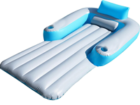 Chaise longue gonflable en PVC pour piscine, avec dossier, pour adultes, idéale pour les fêtes, modèle CN ZHE JXSJ051