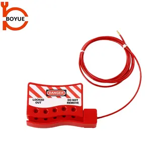 Cable de seguridad de alambre de acero ajustable Cerraduras Bloqueo Etiquetado Producto