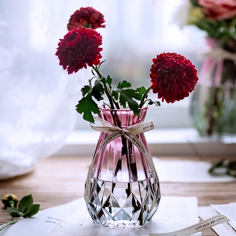 Factory Produced Wholesale Glass Flower Vase for Home Decor