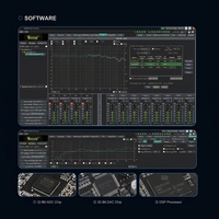 Système de gestion de haut-parleurs Dante 4 entrées 8 sorties, audio numérique DSP 48sp 110V, construction métallique pour équipement audio professionnel