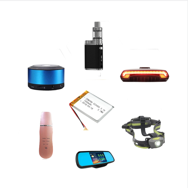Wholesale 523450 Pouch Cell 1000mAh Micro Li-Polymer Batteries 3.7 Volt with 500 Cycles for Home Appliances Robot Vacuum Cleaner