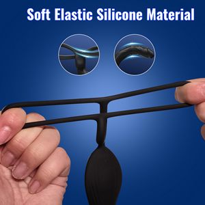 APP Fernbedienung Prostata-<span class=keywords><strong>Massage</strong></span> gerät Männlich Anal Sexspielzeug Butt Plug Anal Vibrator Dildo Sexspielzeug für Erwachsene mit vibrierendem Cockring - Product Image 5