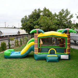 Château gonflable sur le thème <span class=keywords><strong>de</strong></span> la princesse avec toboggan intégré et trampoline, filet <span class=keywords><strong>de</strong></span> sécurité plus haut pour la prévention des chutes - Product Image 4