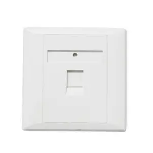 Placa frontal Keystone RJ45, salida de pared, placa facial de red, 86x86