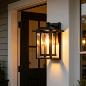 Bombilla LED E26 Negra, Lámpara Colgante para Exteriores, IP65 Impermeable, con Sensor de Luz, Regulable, para Decoración de Jardín y Paisaje - Product Image 3