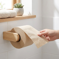 Papier toilette en bambou doux 3 plis biodégradable pour la maison, les maisons d'hôtes, les centres de villégiature, compatible avec les fosses septiques, lisse, absorbant et respectueux de la peau