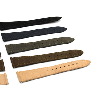 Bracelets de montre en <span class=keywords><strong>cuir</strong></span> suédé vintage sur mesure OEM, 20 mm, adaptés à différents types de montres - Product Image 5