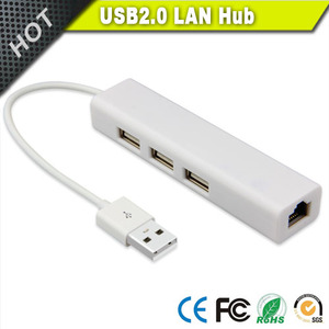 USB 2.0 3-Port Hub + 10/100 nhanh Ethernet LAN mạng RJ45 Bộ chuyển đổi - Product Image 6
