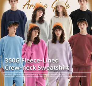 Sudadera con Capucha de Felpa Gruesa de 350 g/m², Personalizada con Impresión, Venta al por Mayor de Fábrica, Unisex, Lisa - Product Image 4