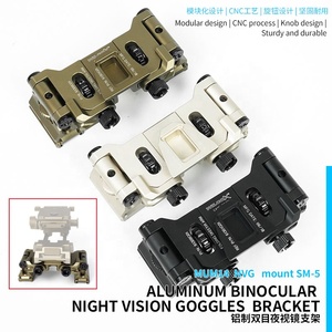 Tactical Metal MUM 14 Binocular Bridge Helmet Mount Holder Adaptador <span class=keywords><strong>de</strong></span> soporte <span class=keywords><strong>Gafas</strong></span> <span class=keywords><strong>de</strong></span> <span class=keywords><strong>visión</strong></span> <span class=keywords><strong>nocturna</strong></span> Accesorios - Product Image 4