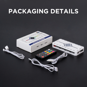Low Price White <strong>PWM</strong> 1 to 9 Ports Magnetic Fan Hub <strong>Splitter</strong> with Remote <strong>SATA</strong> Hub Argb Hub - Product Image 6