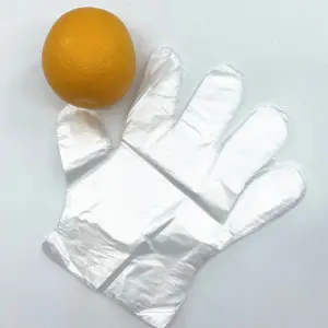 Work Gloves Disposable Plastic Food Gloves Factory Polyethylene Glove Household Customized 100PCS of Box Kitchen Cheapest Price