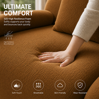 32D Hochdichte Schaumstoff-Stoff-Kompressions-Sofagarnitur mit ausziehbarem Bett, modular, L-förmig für das Wohnzimmer