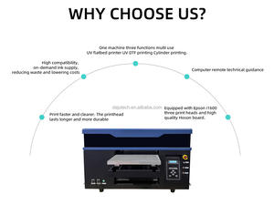 Imprimante numérique hybride à jet d'encre UV 4060 de 24*36 pouces, imprimante à plat UV DTF, <span class=keywords><strong>film</strong></span> rotatif, impression sur balle de golf, bouteille en verre, bâton, bois, acrylique - Product Image 3