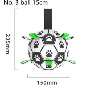 Giocattolo interattivo e di movimento durevole per cani grande calcio gonfiabile in pelle materiale ecologico all'aperto per animali domestici - Product Image 4