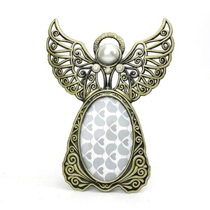 Khung Ảnh Hình Thiên Thần Bằng Kim Loại Cho Bia Mộ Cho Đám Tang - Product Image 1