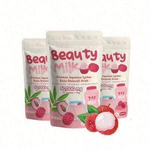 Boisson au collagène premium saveur melon et fraise japonais Beauty Milk TK – Édition limitée pour une peau éclatante – Modèle USA Mairun 823 - Product Image 6