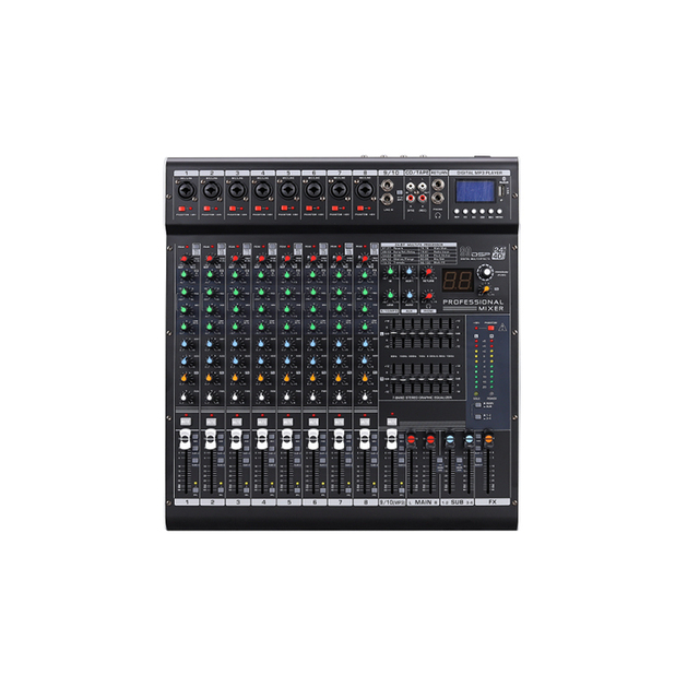 High Quality Dj Machine Surface Control Audio Professional Console 12 Channel Mixer