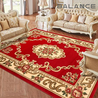 Tapis de salon de luxe léger, style européen, épaissi, grand canapé, table basse, tapis de chambre à coucher sculpté à la main