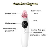 Dispositif en plastique d'instrument de beauté portatif pour le nettoyage du corps aspiration chaude et froide pour l'élimination des points noirs et de l'acné