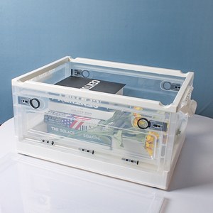 Cajas y contenedores de almacenamiento transparentes de alta calidad GREENSIDE, diseño rectangular moderno plegable y duradero, gran oferta de plástico PP - Product Image 3