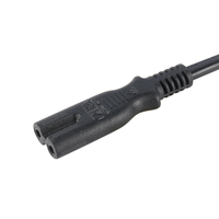 Rallonge électrique CN avec prise C19 pour connecteur C7, noire, 250V, câble de 1m, courant nominal 10A