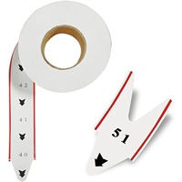 Rouleau de tickets de file d'attente numérotés en papier détachable - 2000 numéros de 00-99 ou 000-999