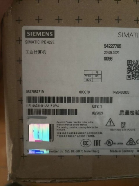 6AG4 141-1AA17-0FA0 NEW 6AG4141-1AA17-0FA0 IPC427E Microbox PC