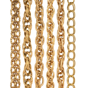 Twisted Double Link Chain | 18K PVD Gold Stainless Steel Handmade Chain for DIY Necklace Bracelet Making - Product Image 1