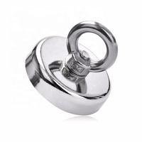 Aimant de pêche surpuissant ndfeb neo, kit magnétique avec anneau de levage à œil, 10 kg, D90