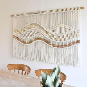 Tốt Nhất Bán Boho Dệt Tay <span class=keywords><strong>Macrame</strong></span> Trang Trí Nội Thất Nghệ Thuật Tường Treo Thiết Kế Trang Trí Nội Thất Tường Trang Trí Nội Thất Cho Nhà Phòng Khách - Product Image 4