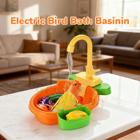 Geshifeng Bassin de bain électrique multifonctionnel pour oiseaux Jouet pour oiseaux en plastique Jouets pour perroquets 29*18*40cm