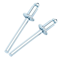 100 rivets aveugles à tête ronde en fer, norme nationale M2-M6, type ouvert, zingués bleus, anti-corrosion, pour machines OEM