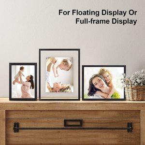 Khung ảnh bằng gỗ tự nhiên với khung kính đôi tối thiểu sinh thái Khung ảnh gỗ - Product Image 5