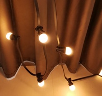 Douille de lampe E27 B22 connectable IP65, douille en caoutchouc, guirlandes lumineuses d'extérieur, 10m 50m 100m, éclairage feston, étanche