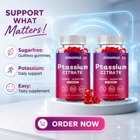 Complément Alimentaire Gommes de Citrate de Potassium Améliore l'Immunité Usage Adulte 60 Gommes/Flacon