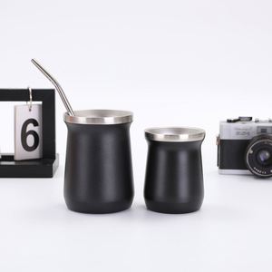 แก้วน้ำสแตนเลสสตีล 304 สำหรับใส่อาหาร ขนาด 8 ออนซ์ รูปทรงโค้งมน - Product Image 2