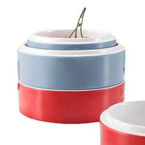 Melamine Square <b>Plates</b> With White Interior For Snacks And Cold Dishes Commercial Use Stackable Design - Product Image 5