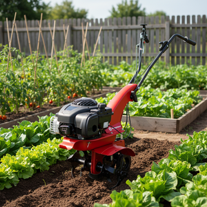 Motocultor EUROSYSTEMS Z2 de una velocidad, 4 tiempos, gasolina OHV, 123 cc, 40 cm de ancho de trabajo, 26 cm de profundidad de trabajo, para jardinería. - Product Image 4