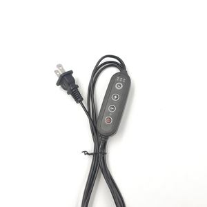 Câble de minuterie, connecteur de câble, fil dimmable, prise US-EU, support de lampe en sel de l'Himalaya, alimentation électrique, câble avec interrupteur de gradation - Product Image 4