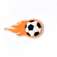 Breloques PVC Football pour Crocs, Ensemble de Breloques Personnalisées Maillot d'Équipe de Football, Décorations de Chaussures de Sport pour Sabots et Sandales