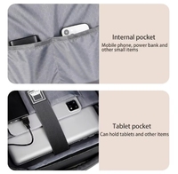 Nouveau design, sac à dos multifonctionnel extensible pour ordinateur portable, sac d'étudiant imperméable, sac à dos simple pour voyage et affaires avec port USB