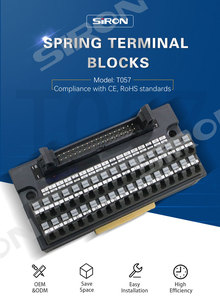 เหมาะสำหรับ SIRON T55/T056/T057/T058 DC24V 1A แบบยึดด้วยสกรู/ราง DIN  บล็อกขั้วต่อราง DIN เหมาะสำหรับ PLC 10/20/34/40 พิน ปลั๊กแบบ MIL - Product Image 6