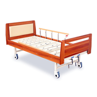 Lit médical de dernière génération pour les soins à domicile, lit d'hôpital en bois pour personnes âgées, table médicale à double manivelle